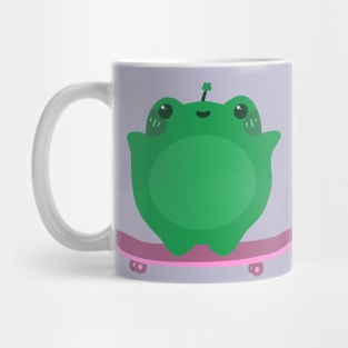 Cute Skateboarding Frog Mug